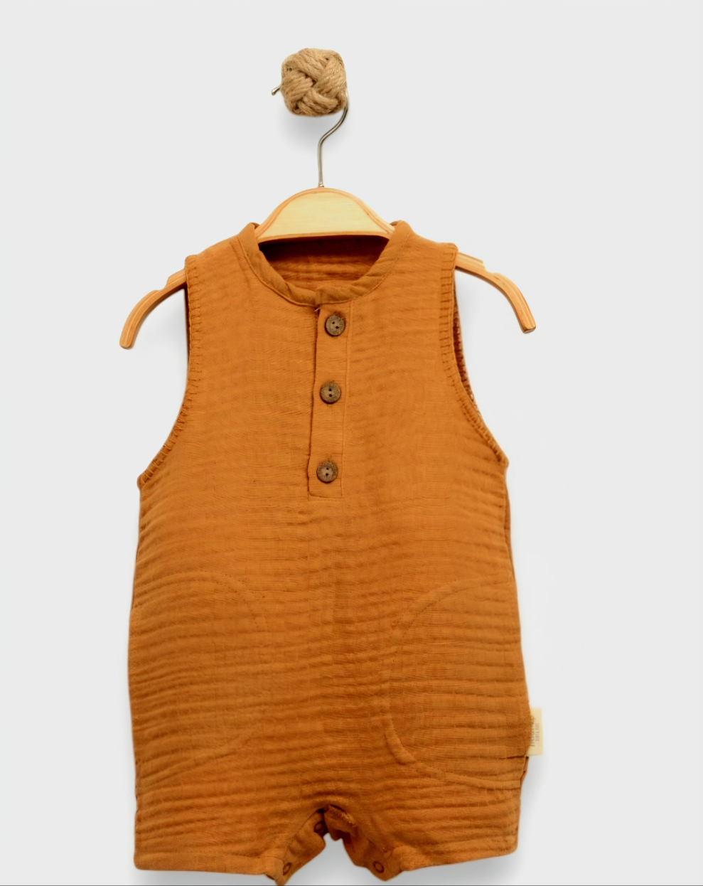 The Terra Romper Organic Muslin Cotton