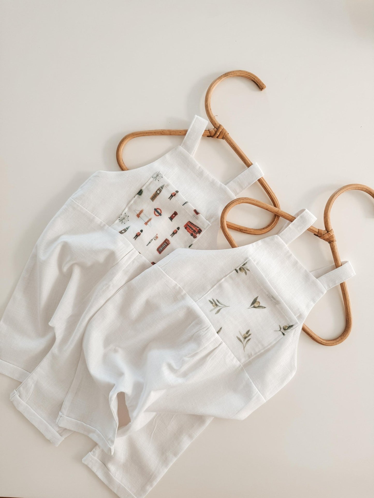 London Design Pure Linen kids Dungaree 6m+ 4 Yrs - Organic little one