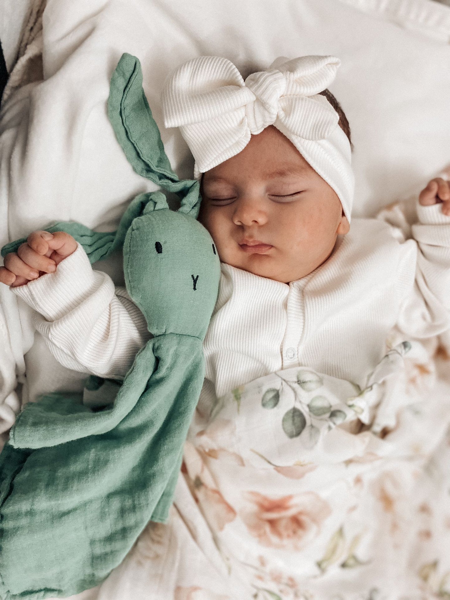Organic Bunny Comforter - Mint - Organic little one