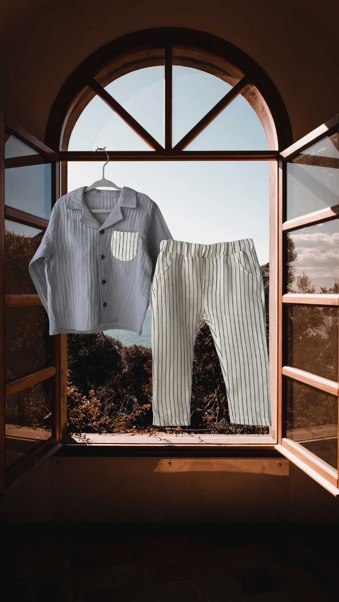 Riviera Muslin Stripe Set | Organic Cotton Kidswear – Organic Little One