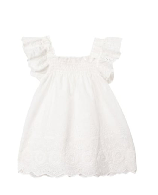 Emily Broderie Anglaise Dress – Snow White