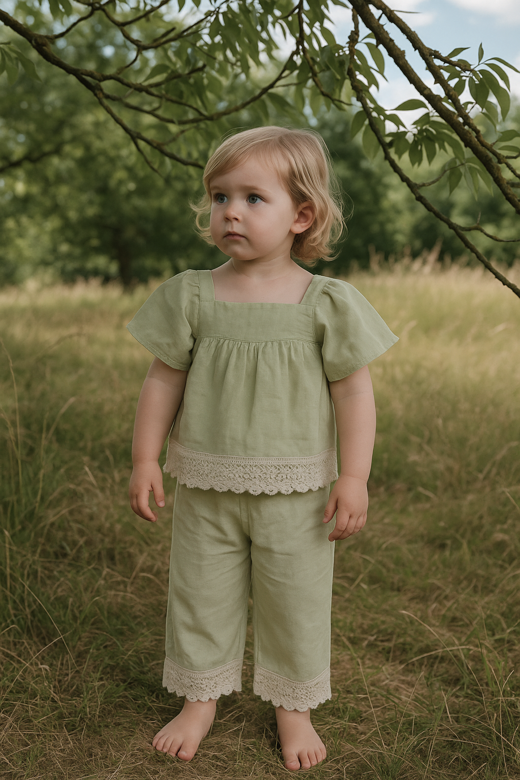 Matcha Anaïs Linen Set