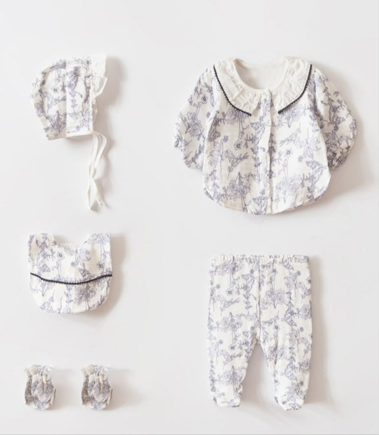 Organic Little One — Soft Bloom Newborn Essentials Set (Organic Muslin)