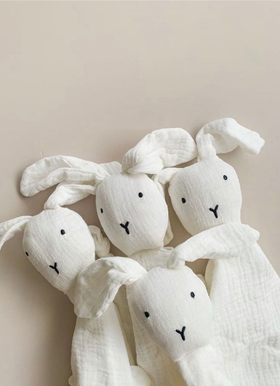 Organic Bunny Comforter- White