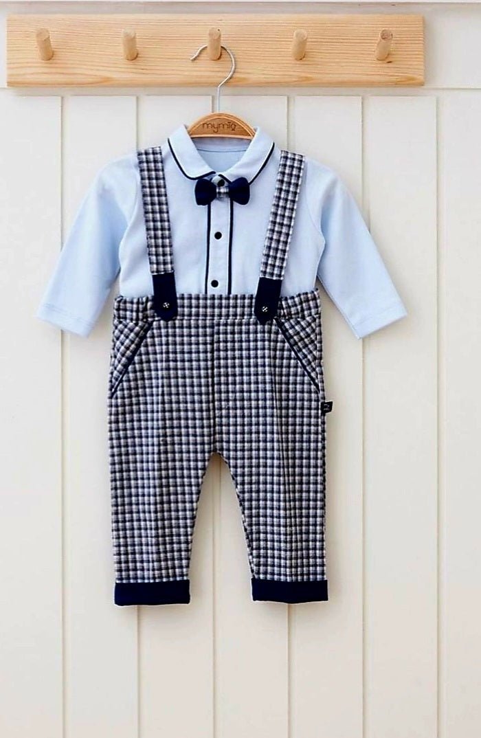 Boys Navy Smart Bow Tie Set - Organic little one