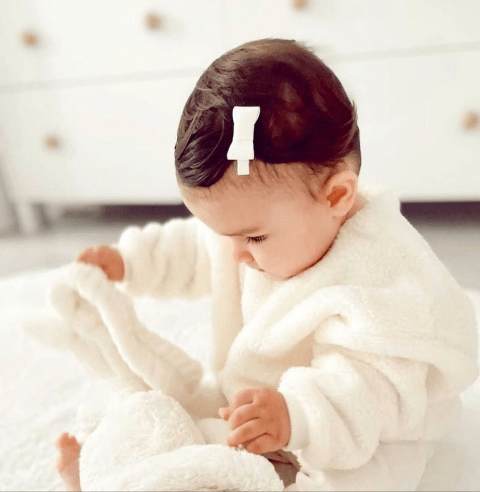 OLO Organic Teddy Sherpa Two - Piece Set - Snow White - Organic little one