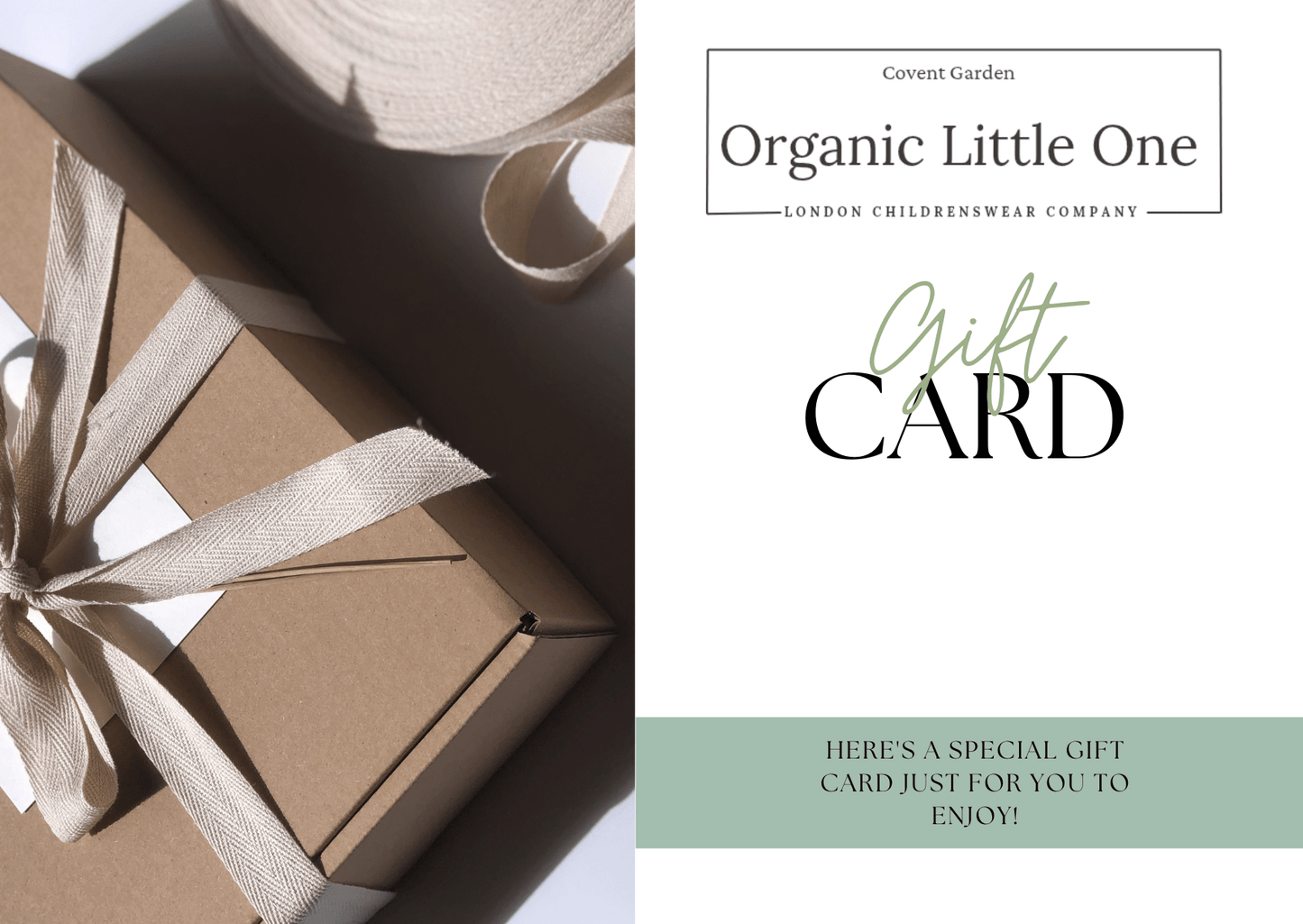 ORGANIC LITTLE ONE GIFT CARD - Organic little one