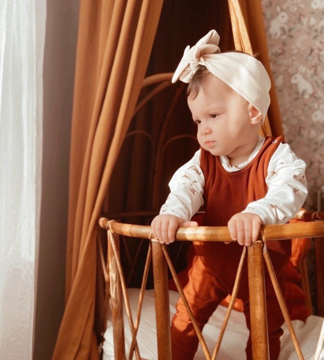 Organic Cotton Ribbed Baby Dungaree - More colour options - Organic little one