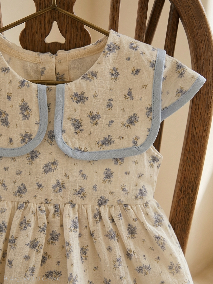 The Elodie Dress — Blue Floral