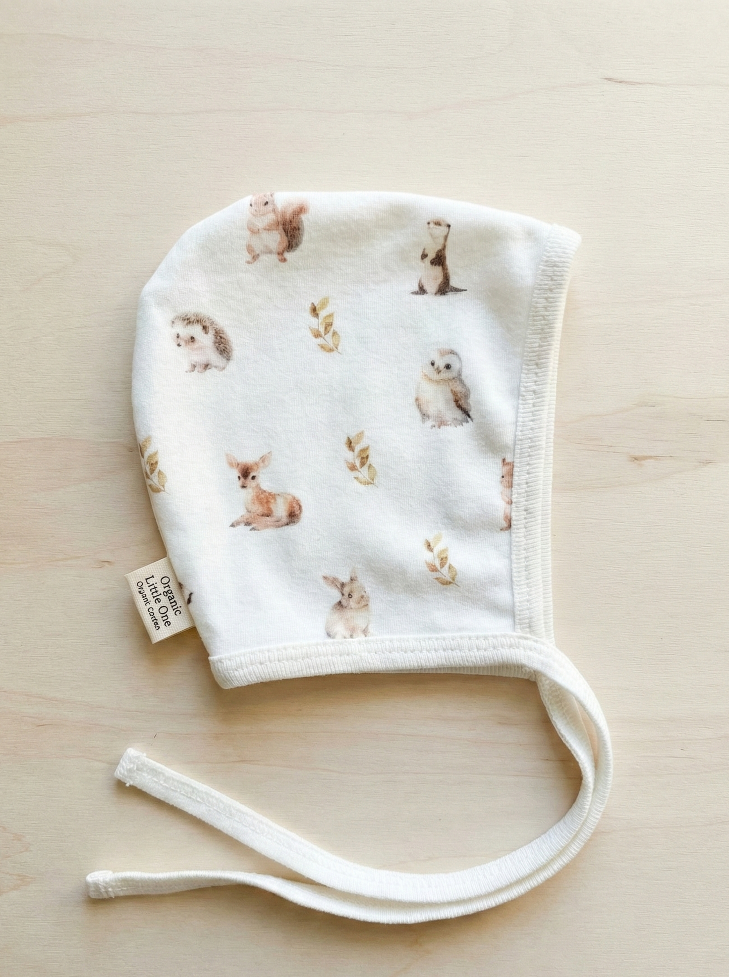 Woodland Animals Baby Bonnet