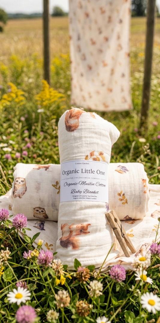 Woodland Large Muslin Blanket