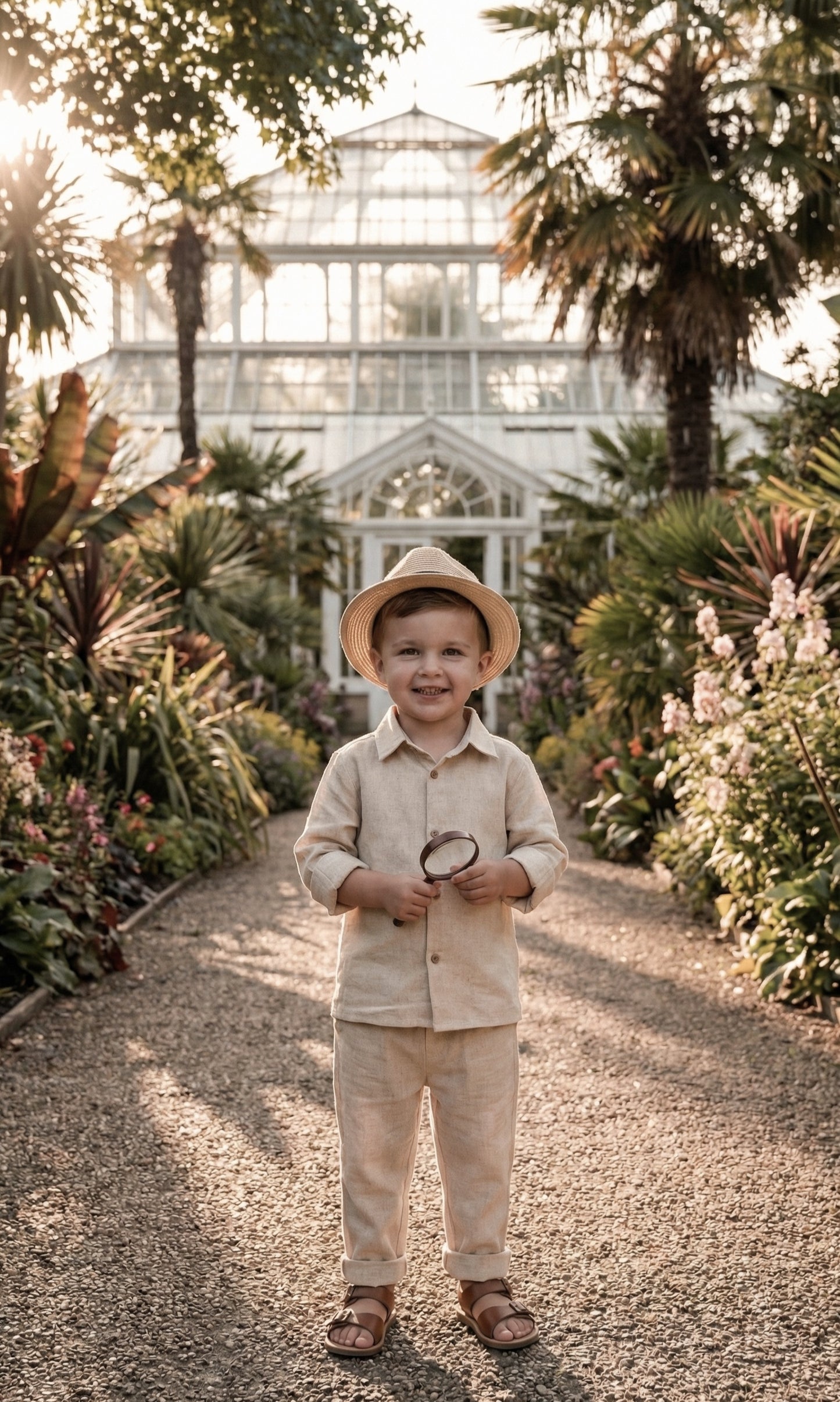 Linen Relaxed Smart-Casual Set – Natural