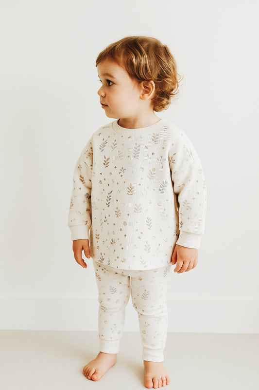 Botanical Organic Cotton Sweater & Jogger Set