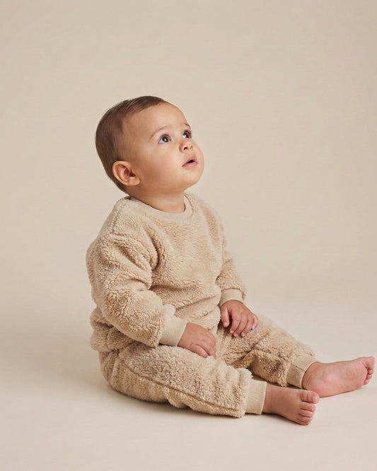 Sherpa Teddy Lounge Set | Latte