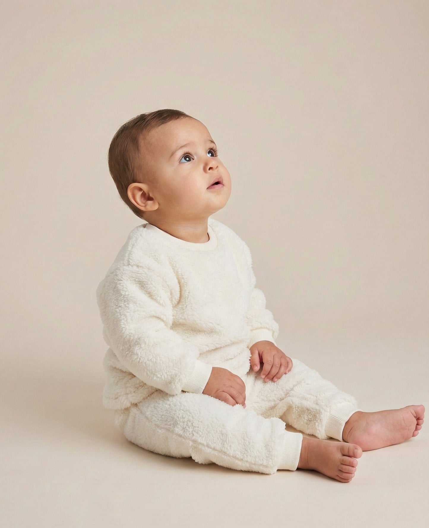 Sherpa Teddy Lounge Set | Snow White