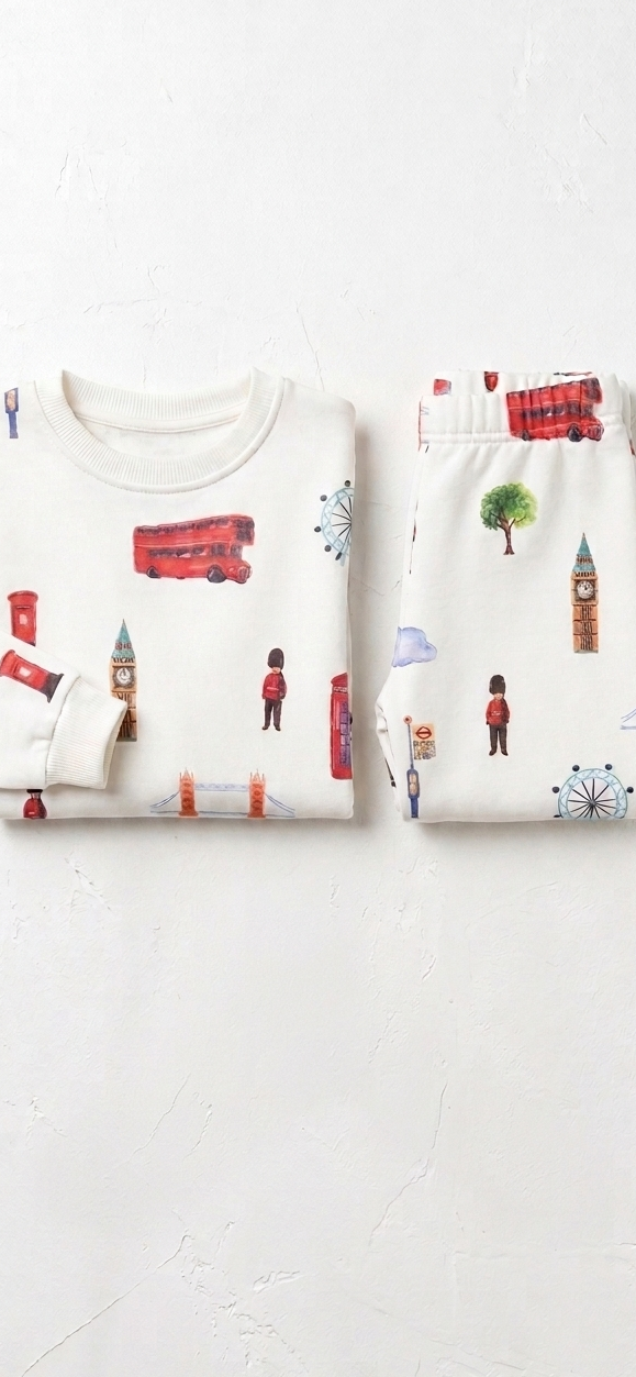 London Adventures Organic Cotton Kids Set