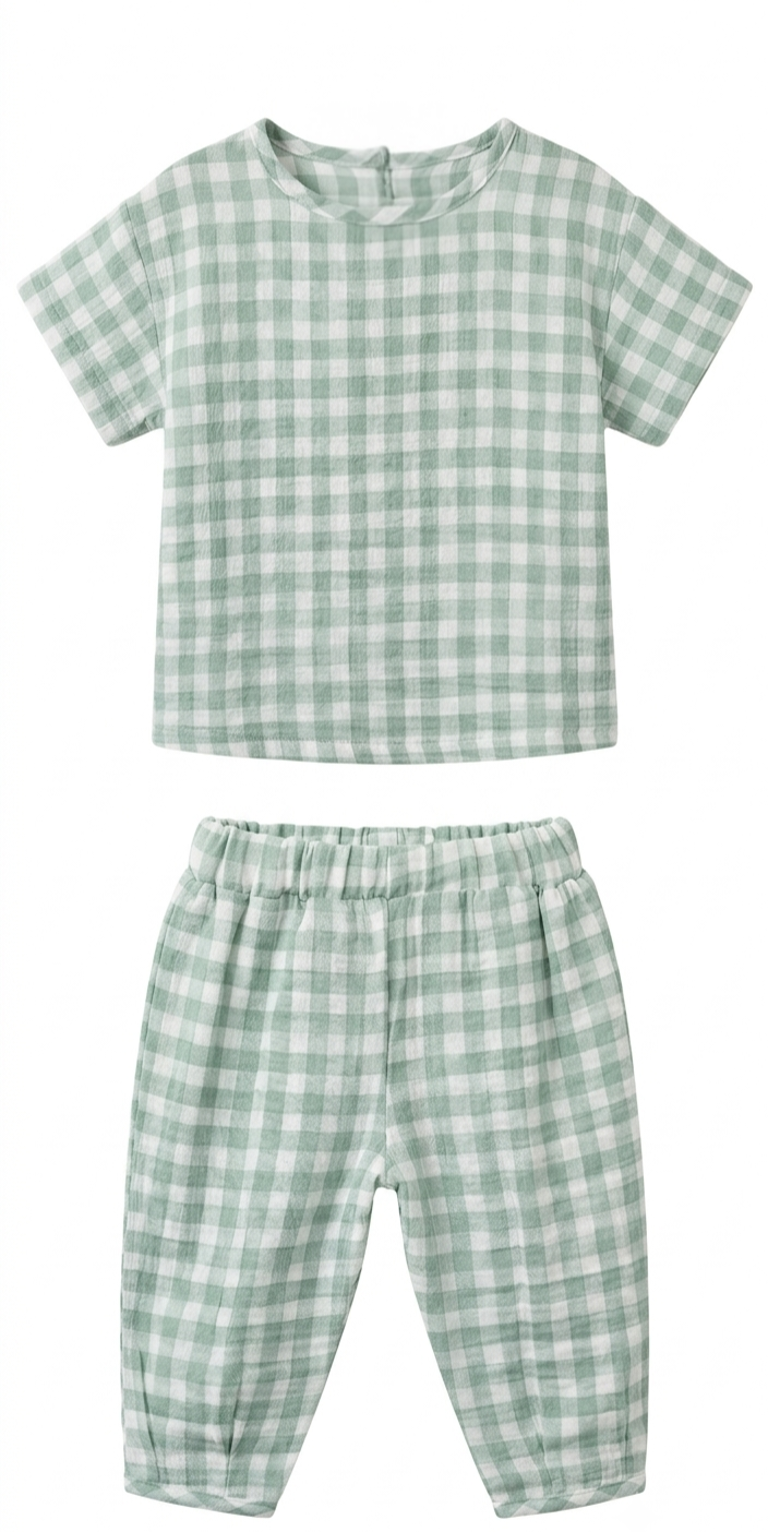 The Sage Gingham Set