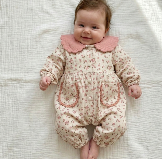 Scalloped Collar Vintage Romper