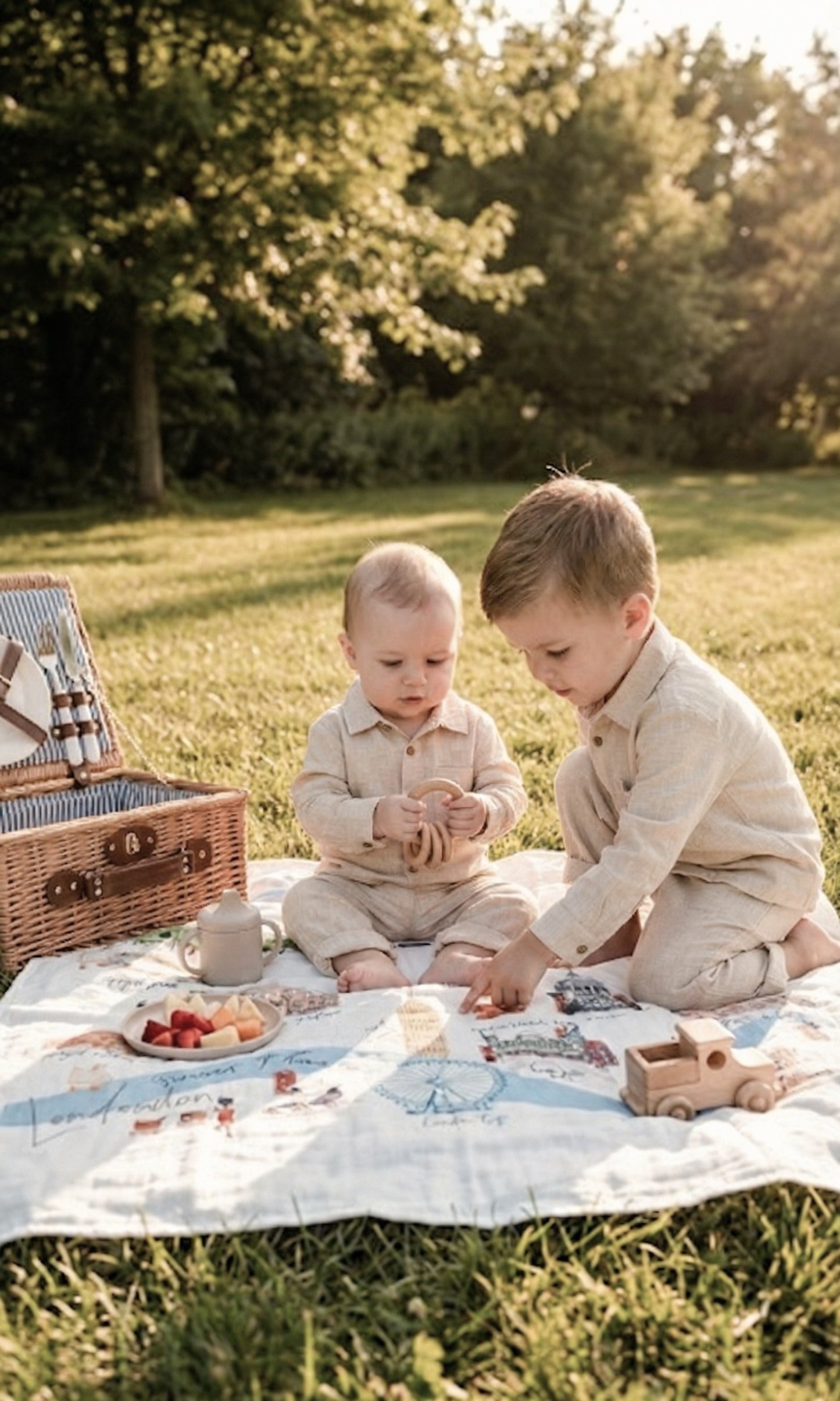 Linen Relaxed Smart-Casual Set – Natural