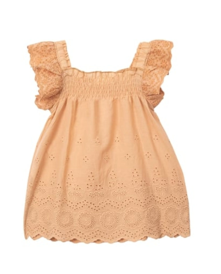 The Blossom Dress.            Broderie Anglaise Dress – Organic Cotton