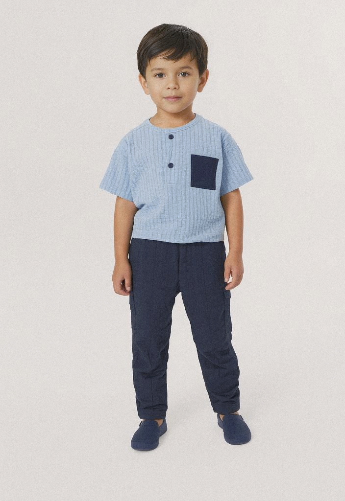 Organic Muslin Cotton 2-Piece Set for Baby Boys (6-24months)