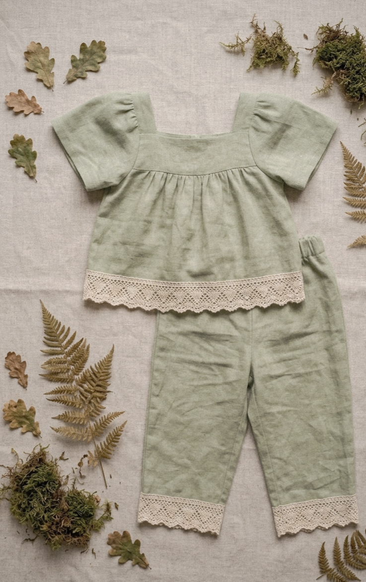 Matcha Green Anaïs Linen Set