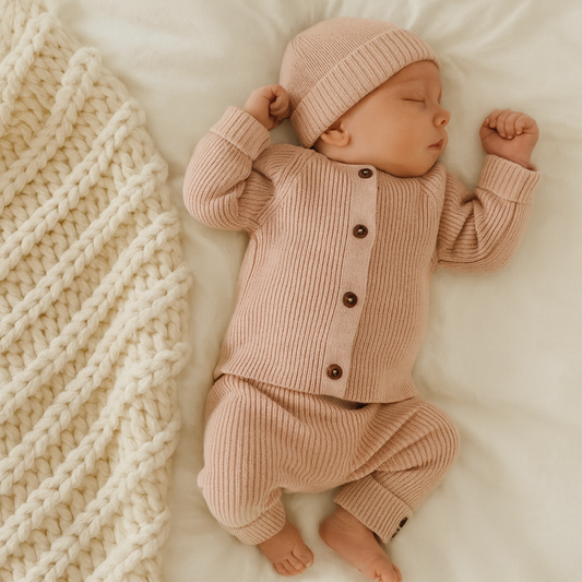 Blush Organic Knitwear Trio