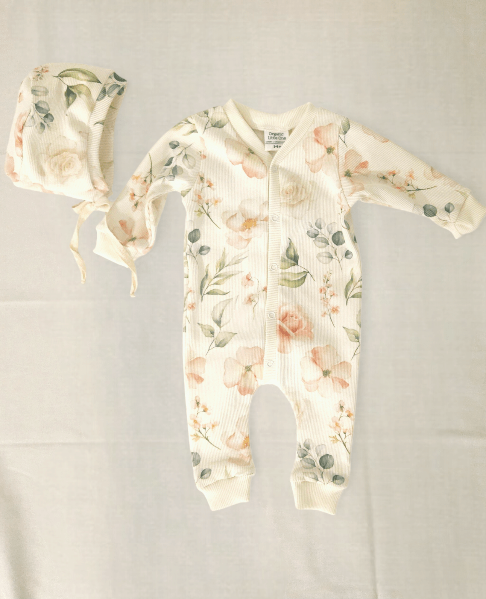 Rose Garden Organic Cotton Sleepsuit - Organic little one